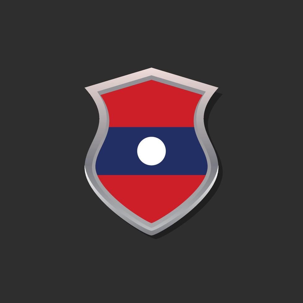 Illustration of Laos flag Template vector