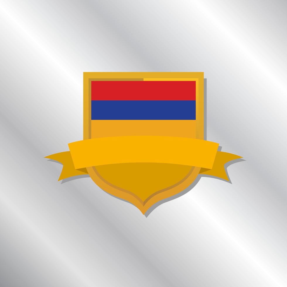 Illustration of Armenia flag Template vector