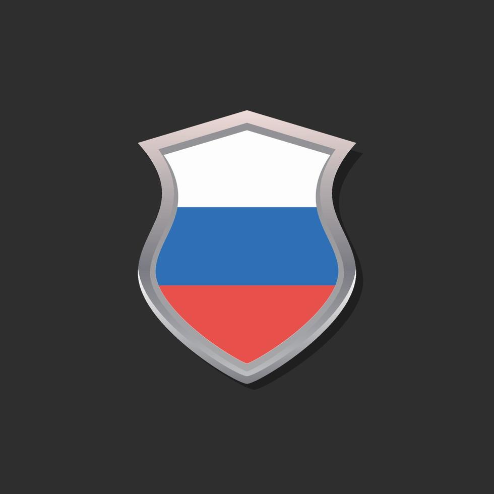 Illustration of Russia flag Template vector