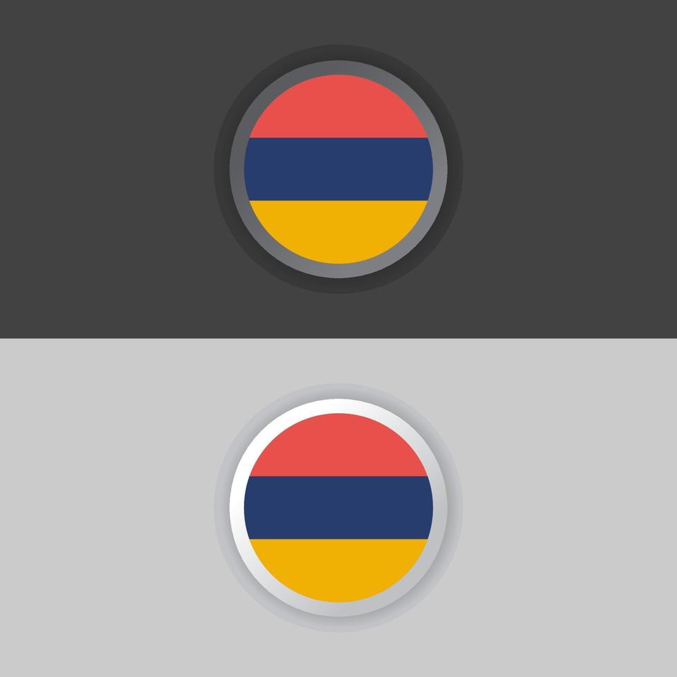 Illustration of Armenia flag Template vector