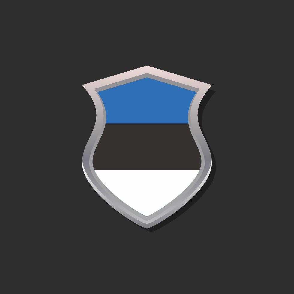 Illustration of Estonia flag Template vector