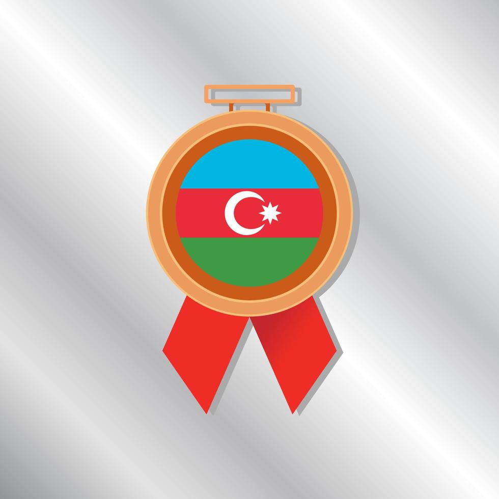 Illustration of Azerbaijan flag Template vector