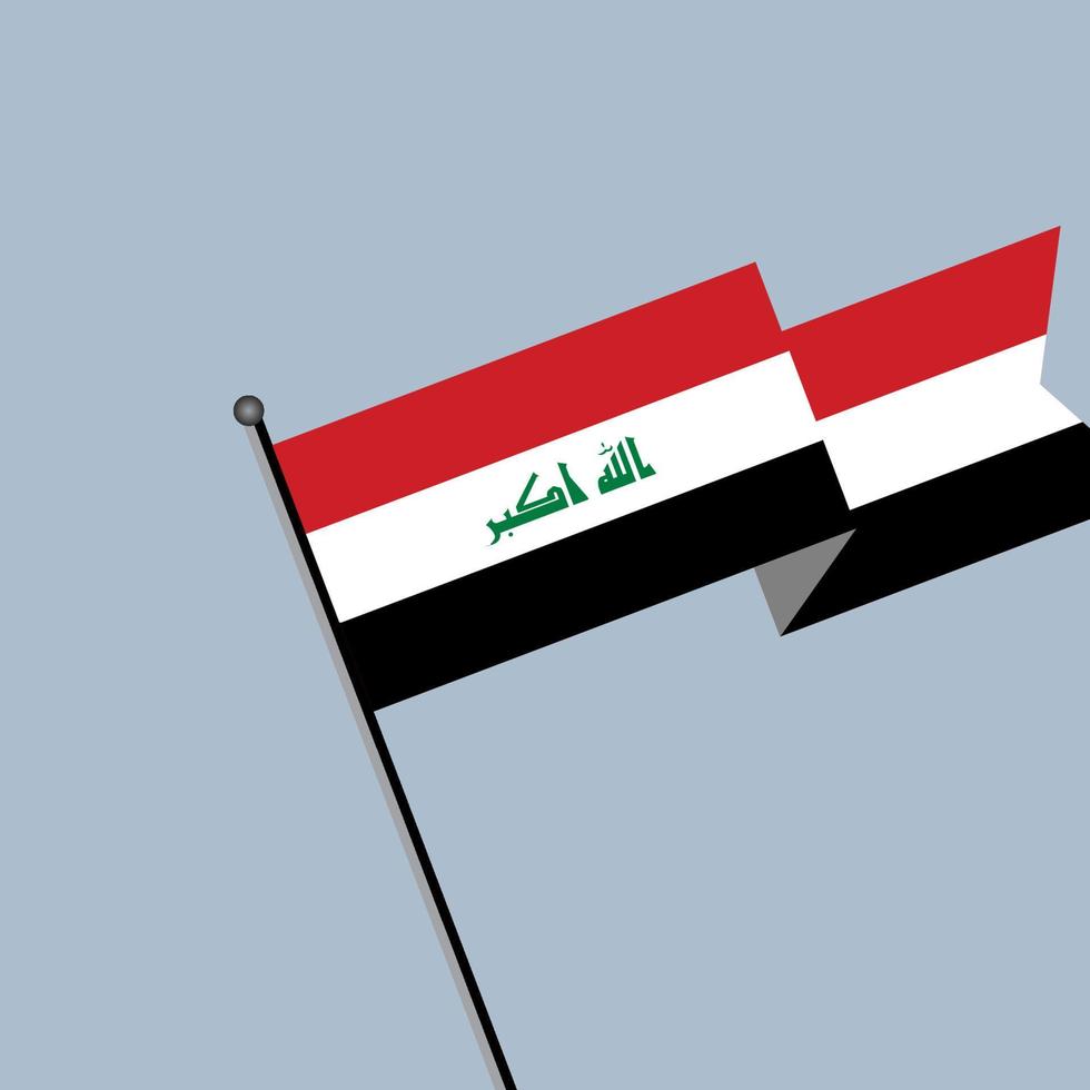 Illustration of Iraq flag Template vector