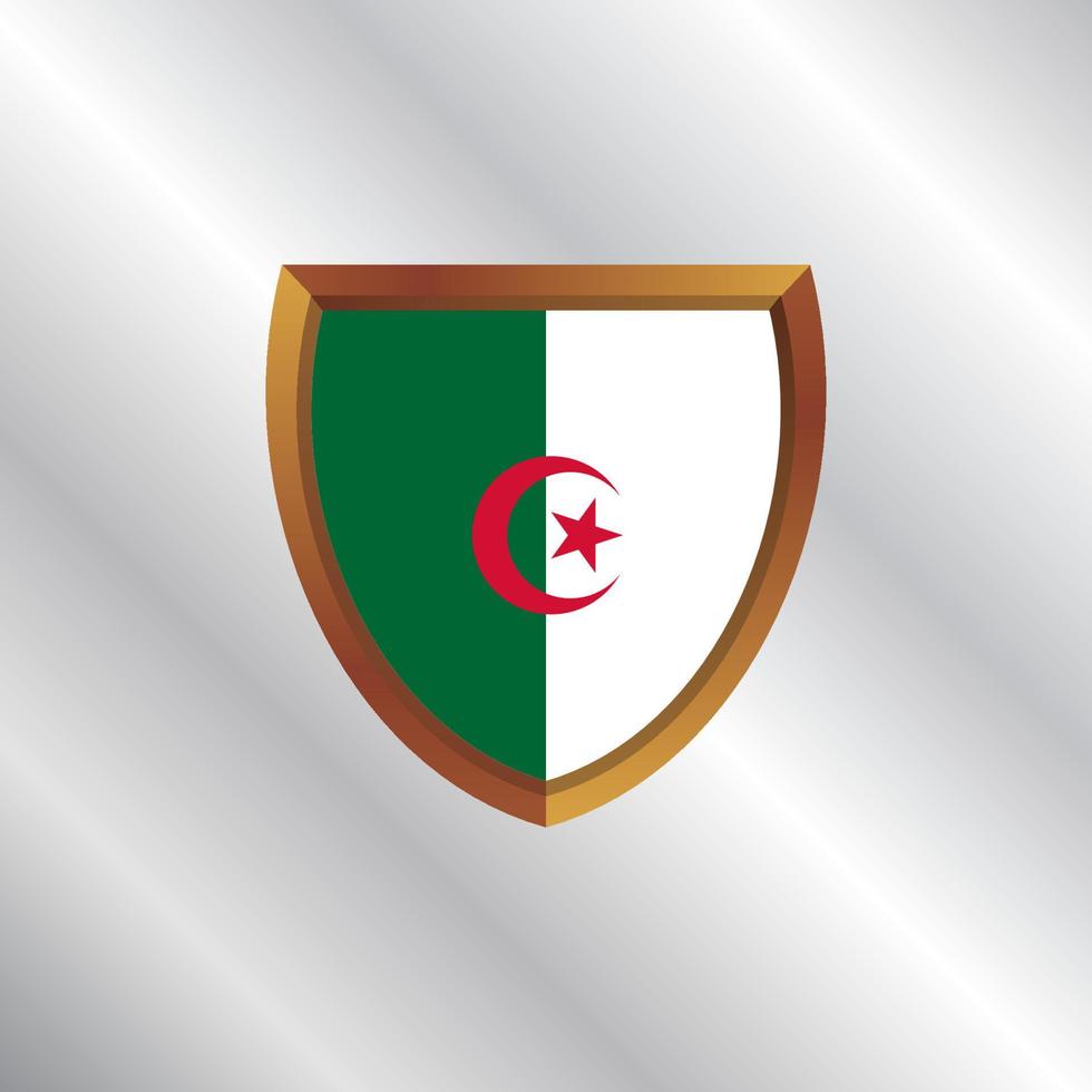 Illustration of Algeria flag Template vector