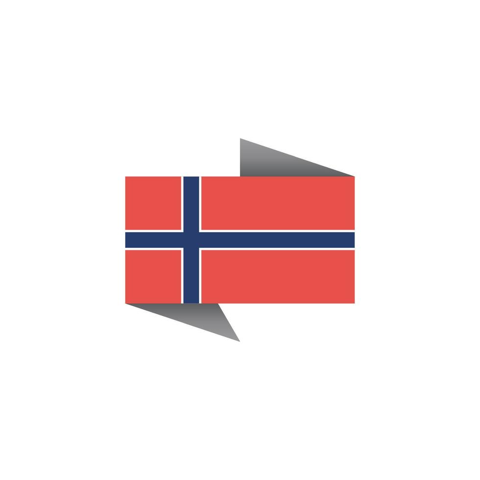 Illustration of Norway flag Template vector