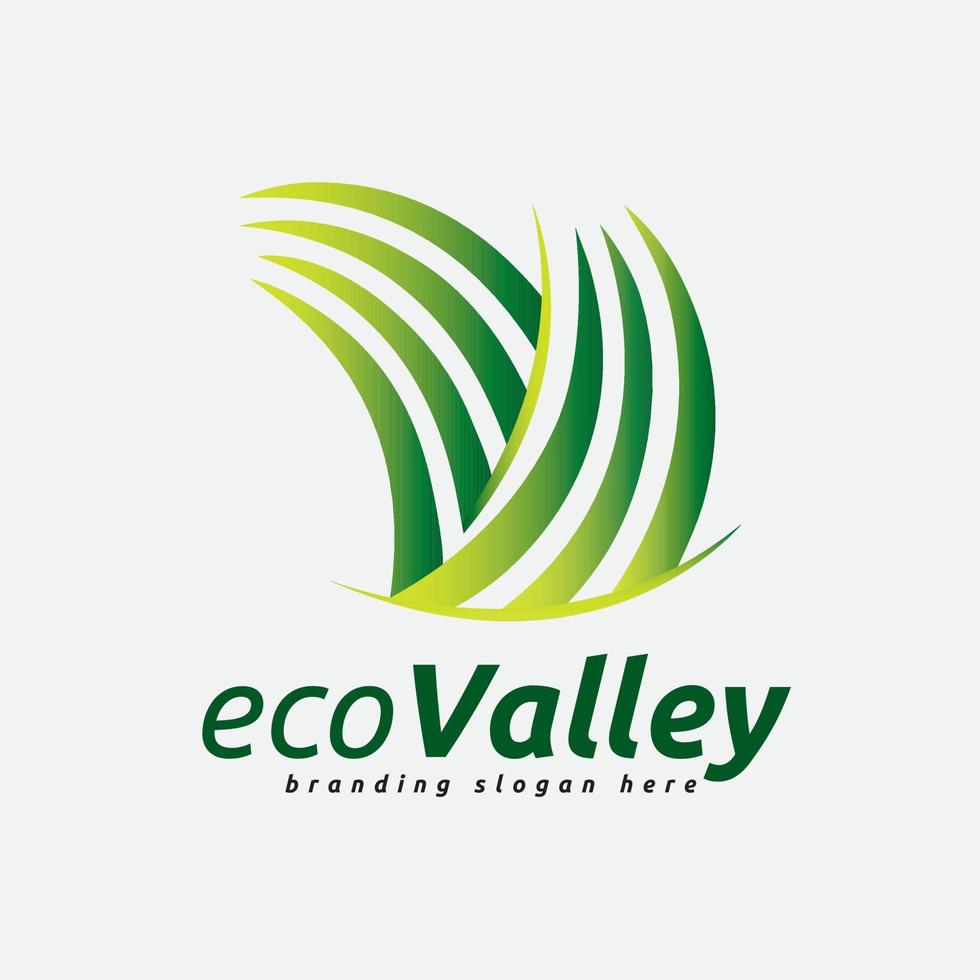 Garden Valley V Pattern Logo vector