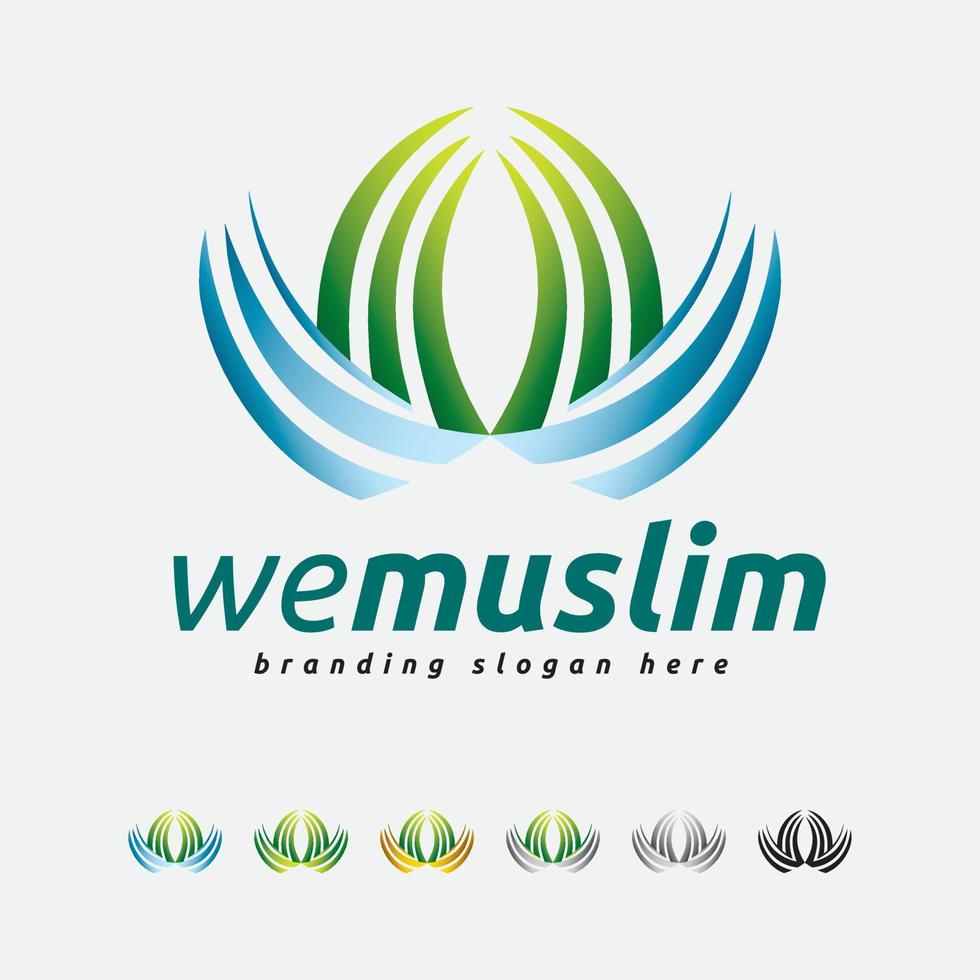 Muslim Art and Cultural Mosque Logo vector