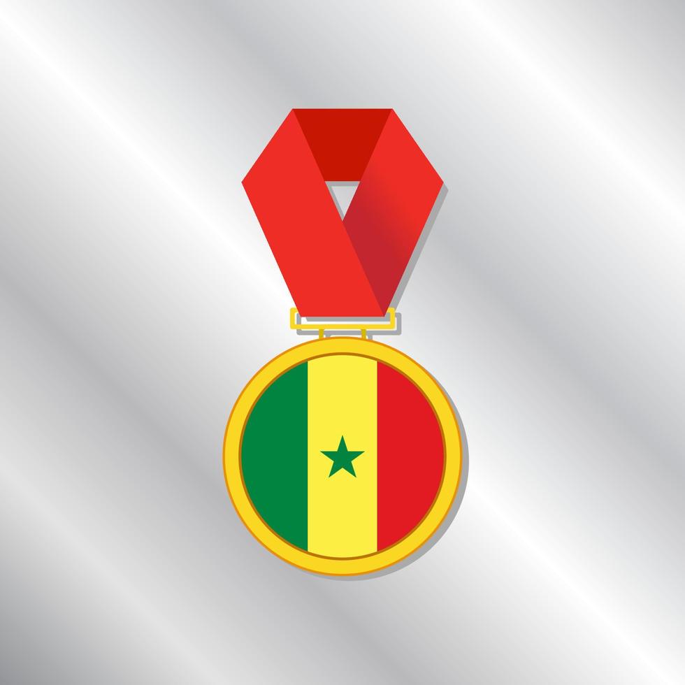Illustration of Senegal flag Template vector