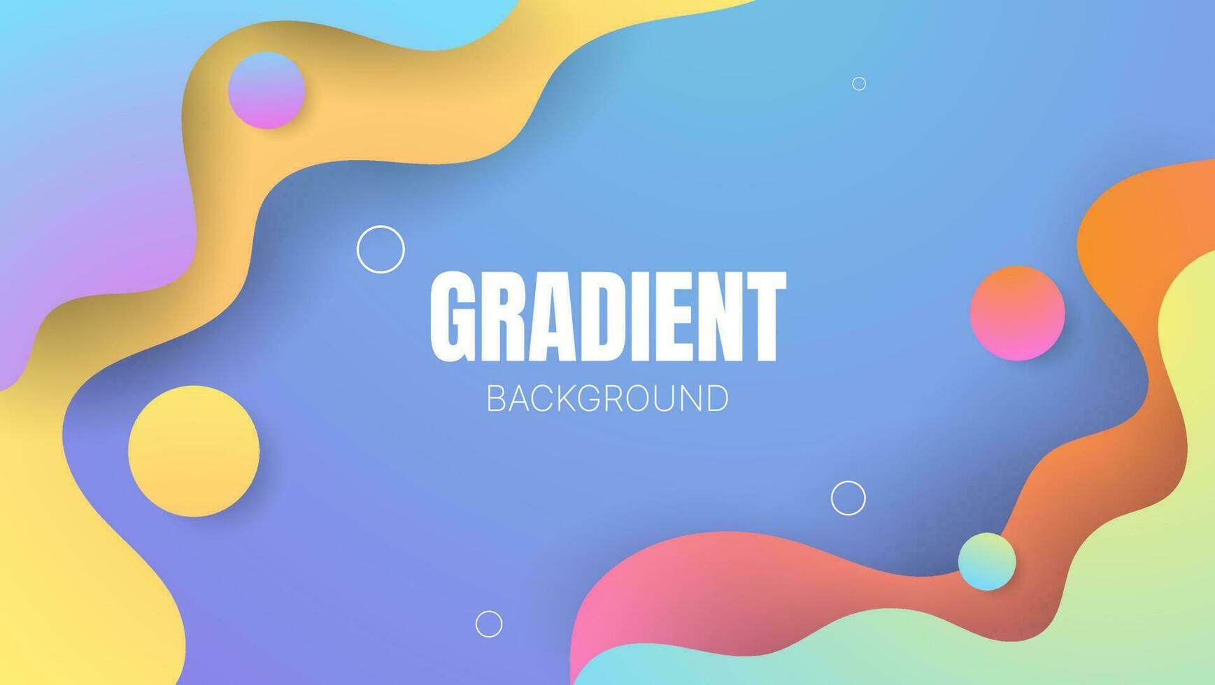 colorful abstract gradient fluid background. can be used for banner, poster, presentation, greeting card , website, social media, etc vector