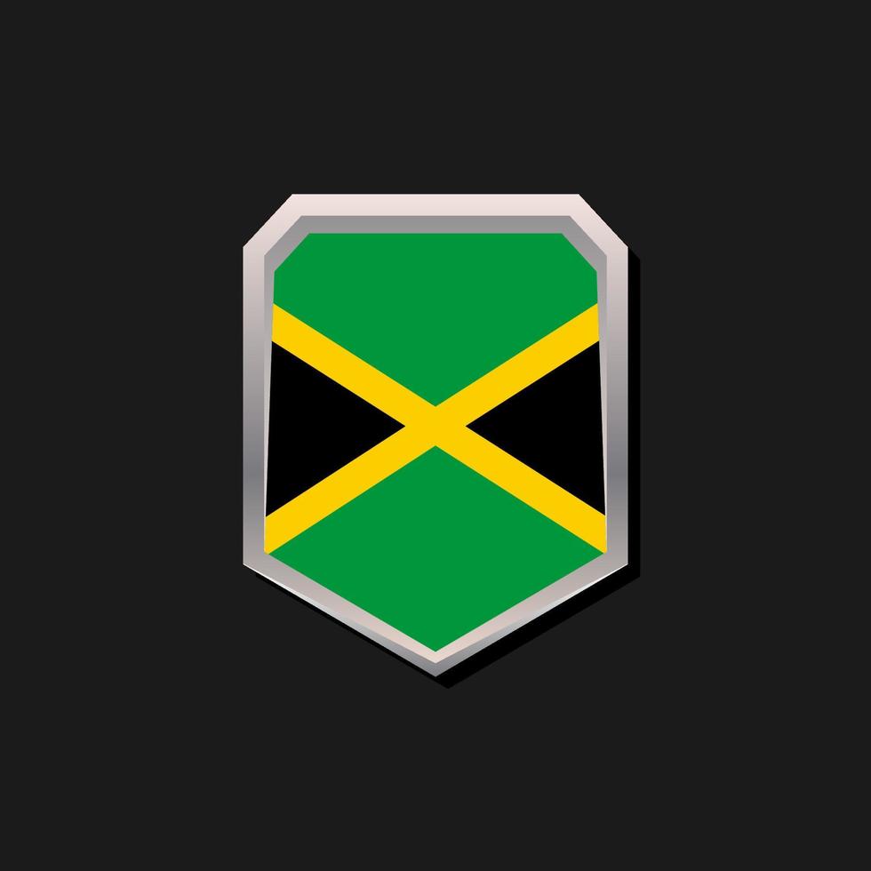 ilustración de la plantilla de la bandera de jamaica vector