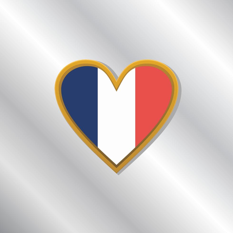 Illustration of France flag Template vector