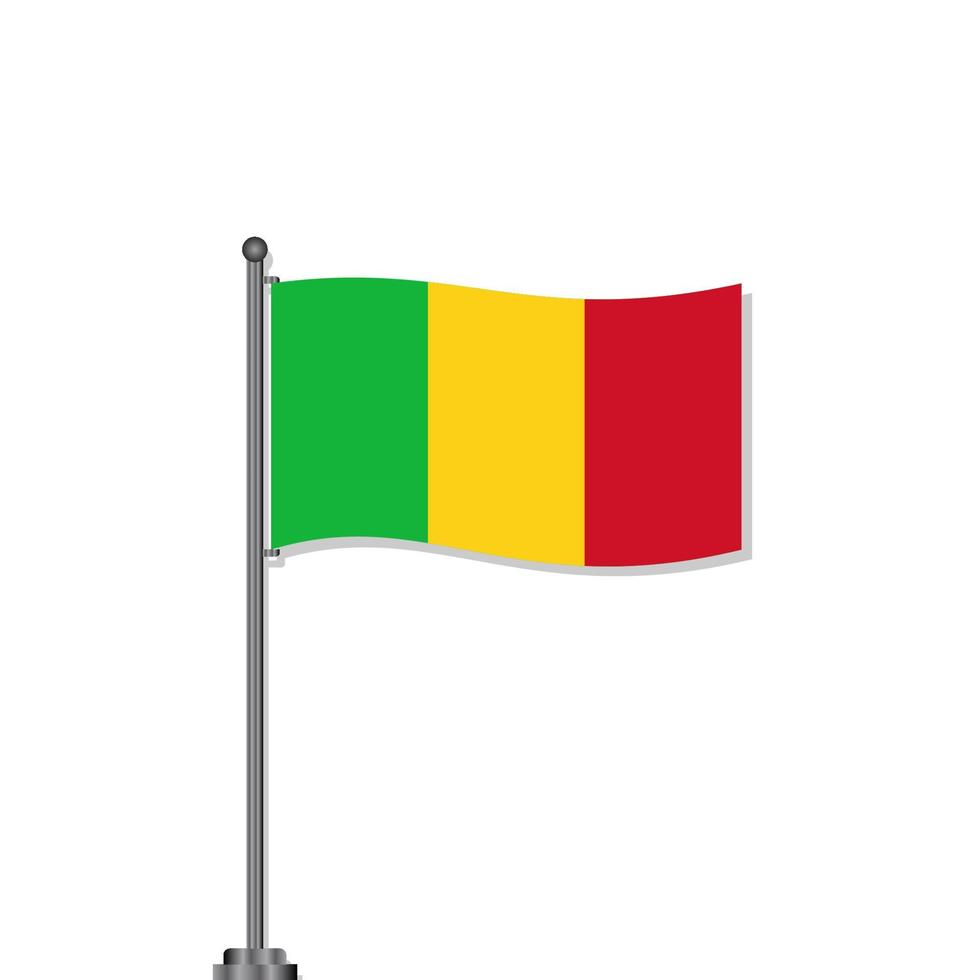 Illustration of Mali flag Template vector