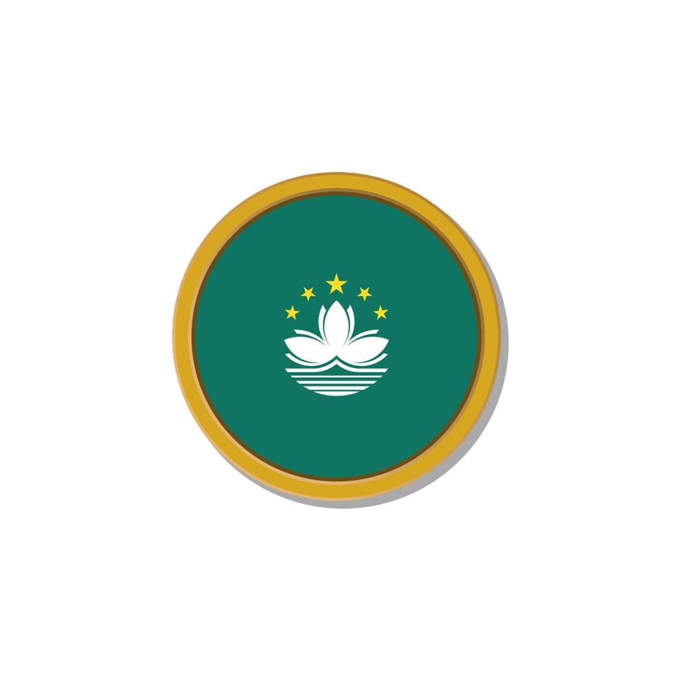 Illustration of Macau flag Template vector