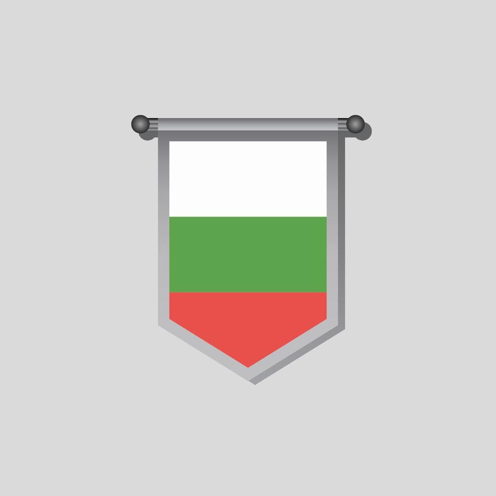 Illustration of Bulgaria flag Template vector