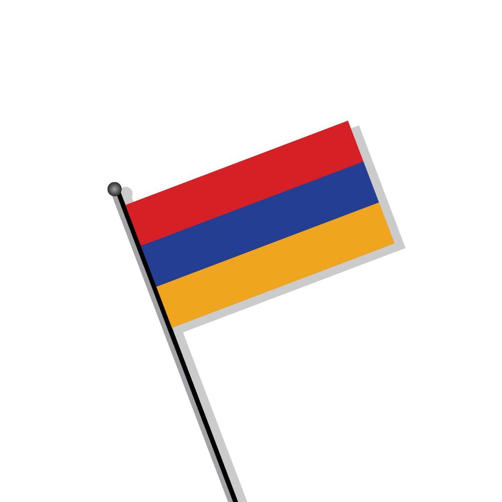 Illustration of Armenia flag Template vector