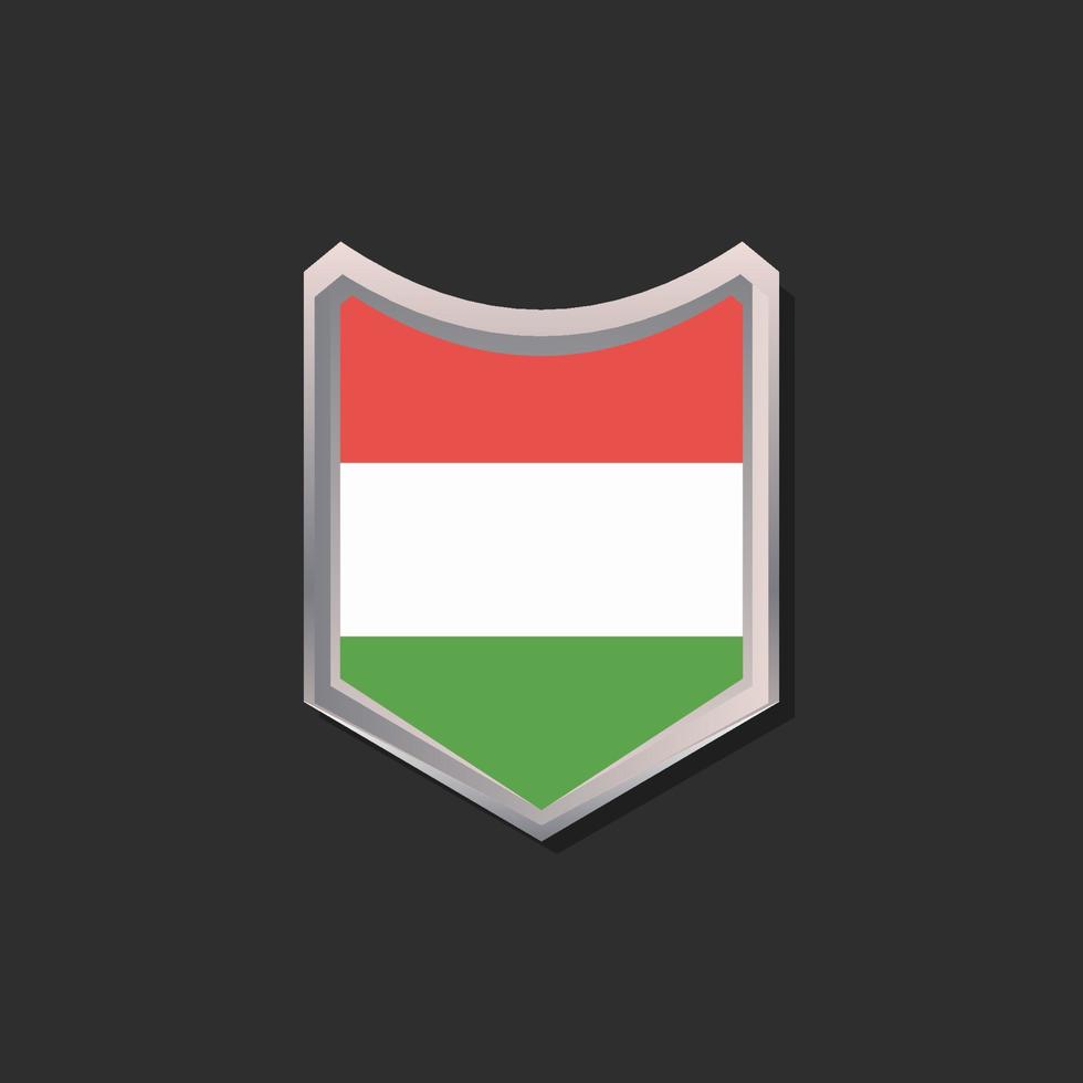 Illustration of Hungary flag Template vector