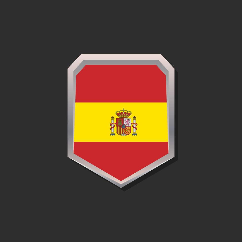 Illustration of Spain flag Template vector