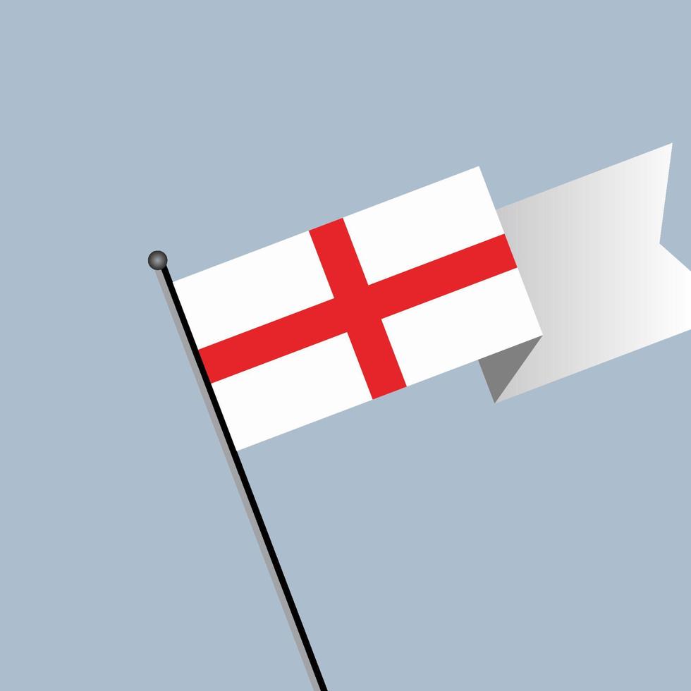 ilustración de la plantilla de la bandera de inglaterra vector