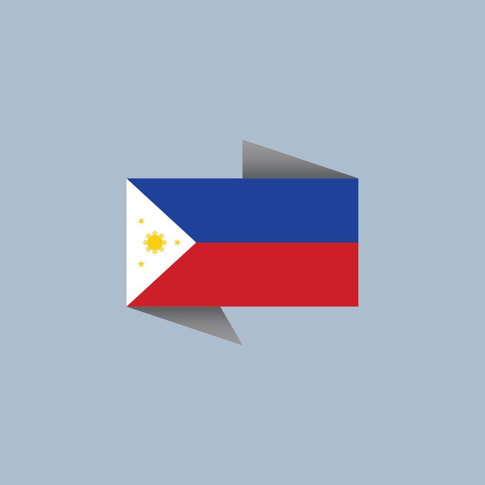 Illustration of Philippines flag Template vector