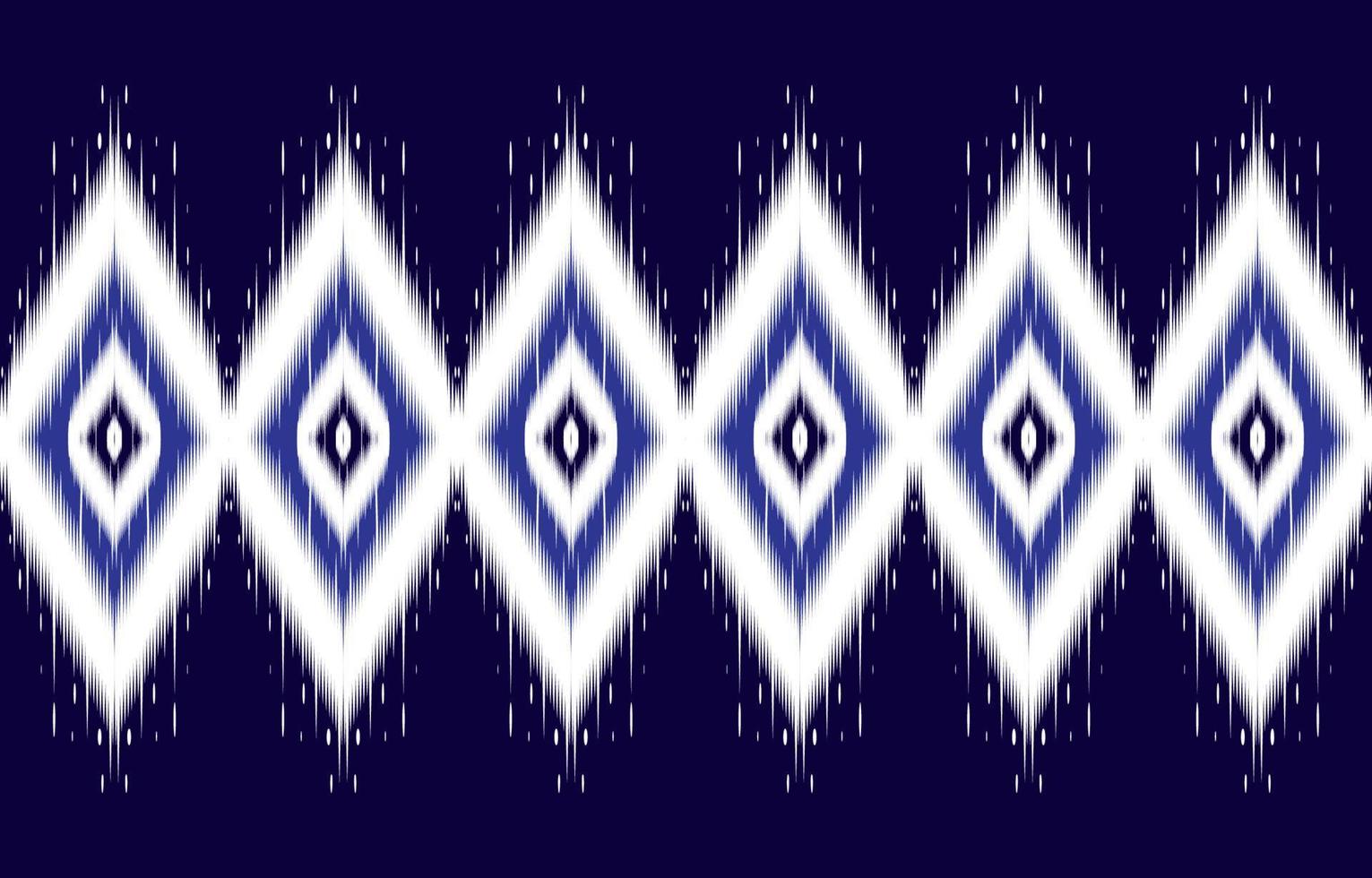 ornamento étnico ikat. ilustración vectorial patrón tribal. se puede utilizar para textiles, papel pintado, papel de envolver, telón de fondo de tarjetas de felicitación, impresión. vector