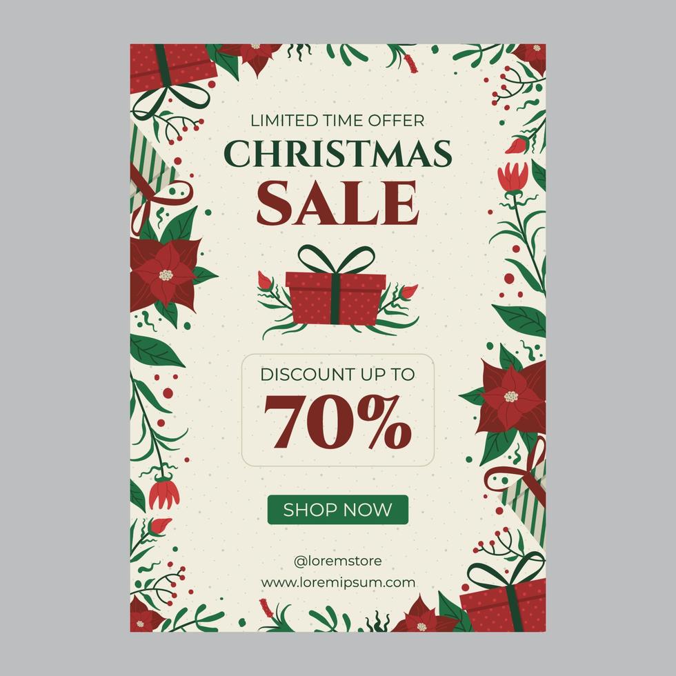 Christmas Sale Poster vector