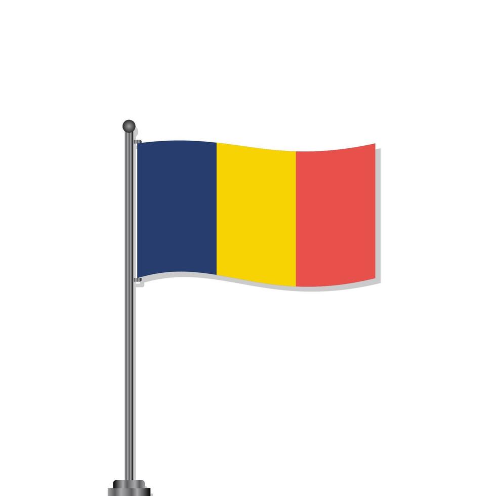 ilustración de la plantilla de la bandera de rumania vector