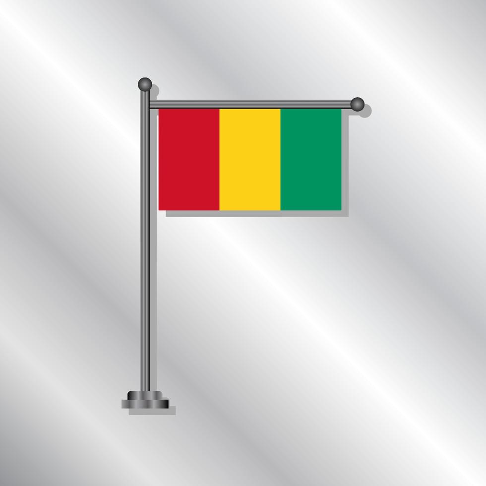 Illustration of Guinea flag Template vector