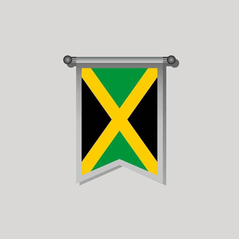 Illustration of Jamaica flag Template vector