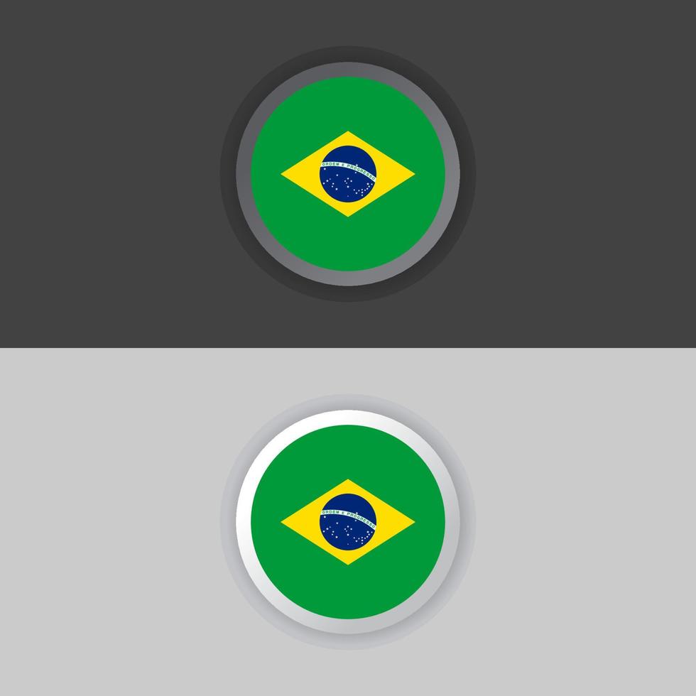 Illustration of Brazil flag Template vector