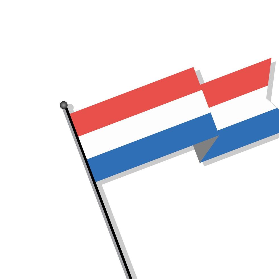 Illustration of Luxembourg flag Template vector