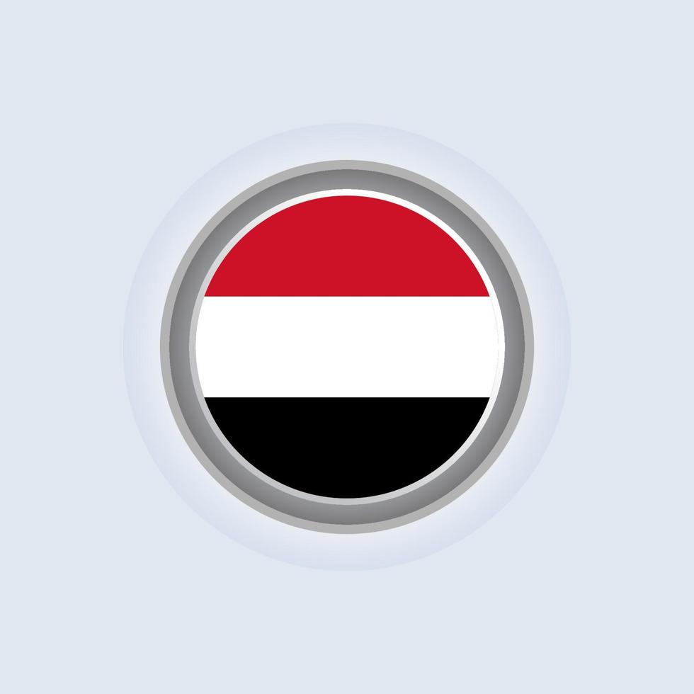 Illustration of Yemen flag Template vector