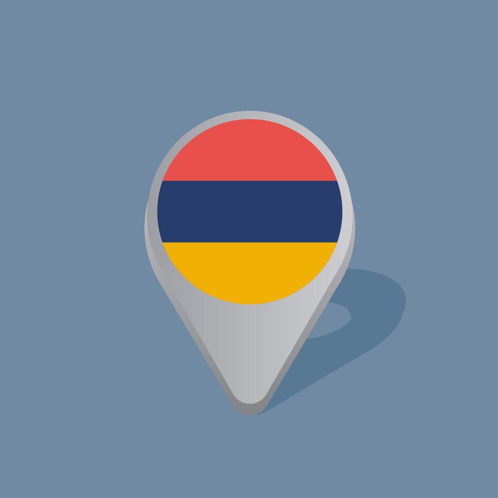 Illustration of Armenia flag Template vector