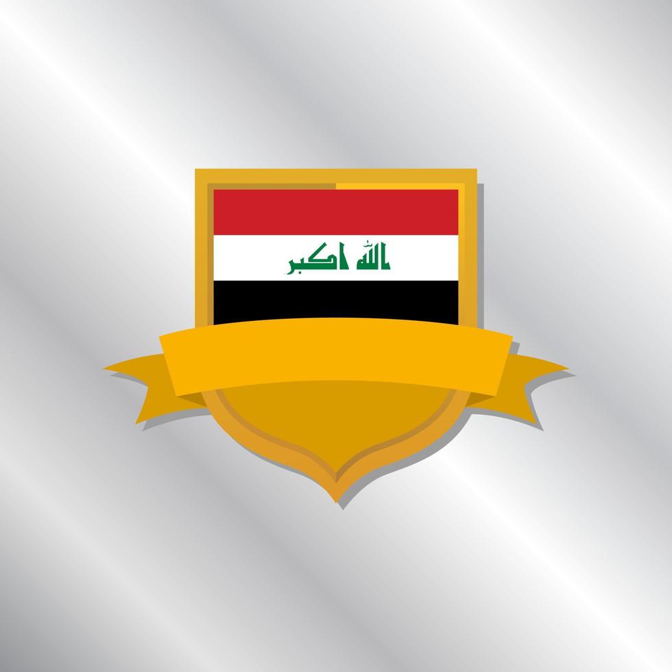 Illustration of Iraq flag Template vector
