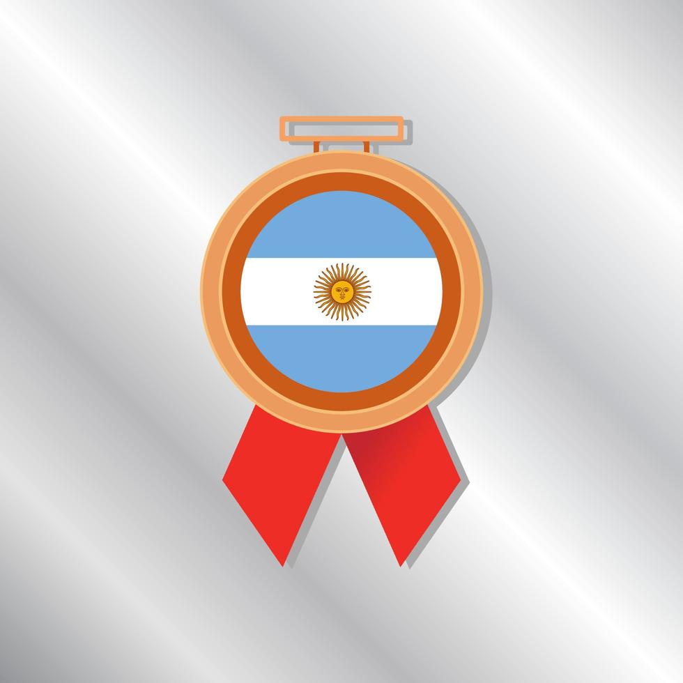 ilustración de plantilla de bandera argentina vector