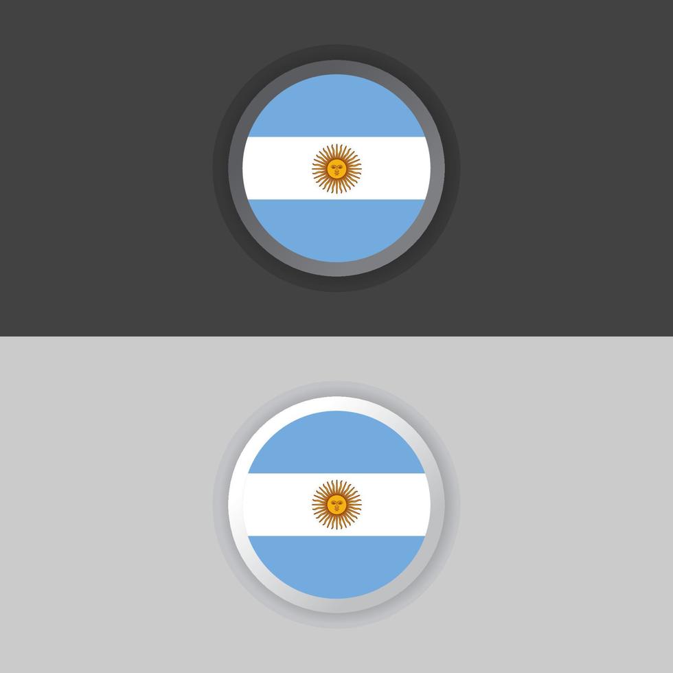 Illustration of Argentina flag Template vector