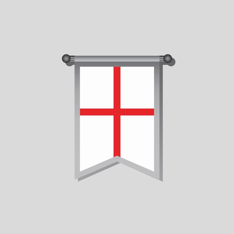 Illustration of England flag Template vector