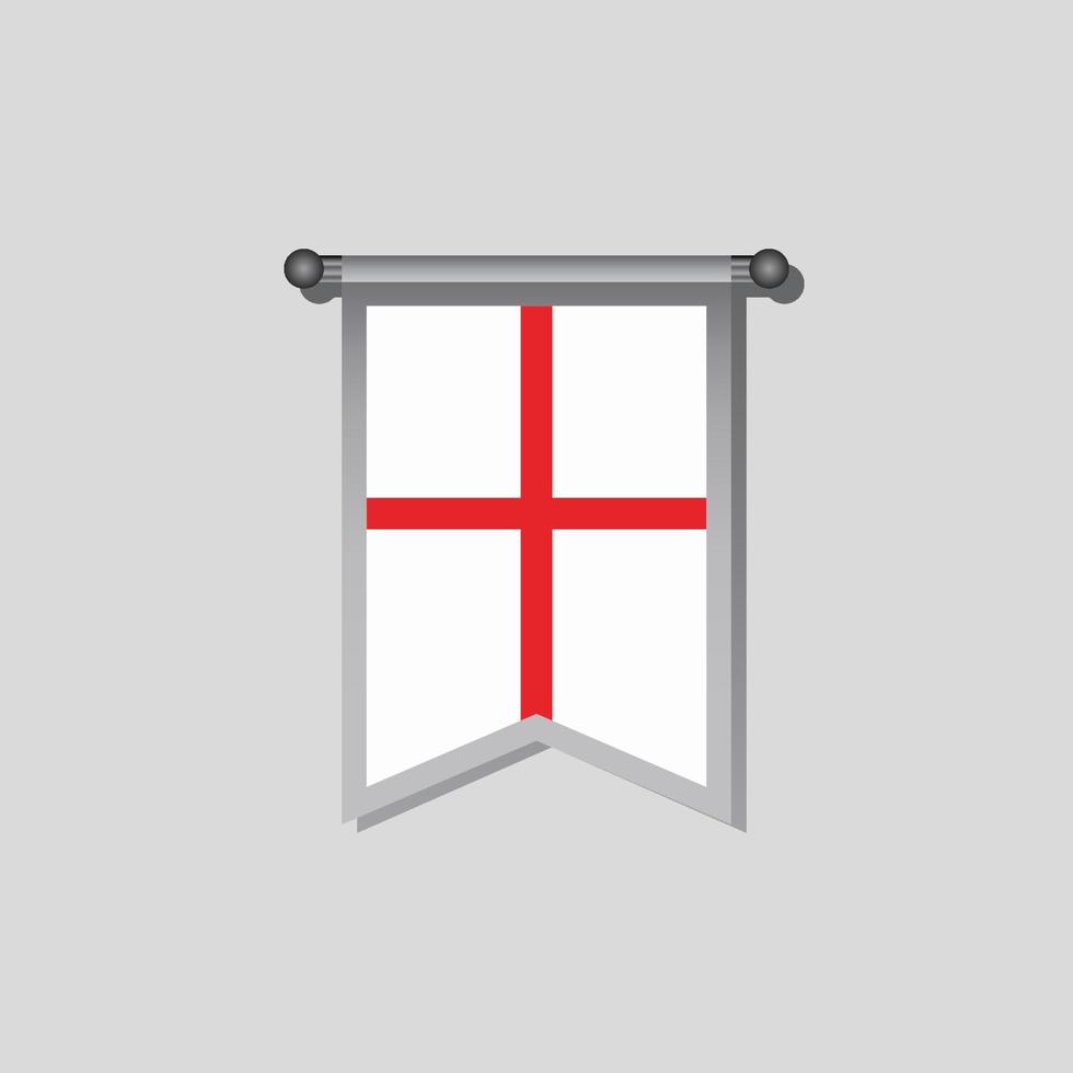 ilustración de la plantilla de la bandera de inglaterra vector