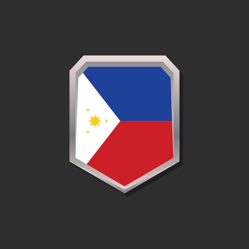 Illustration of Philippines flag Template vector