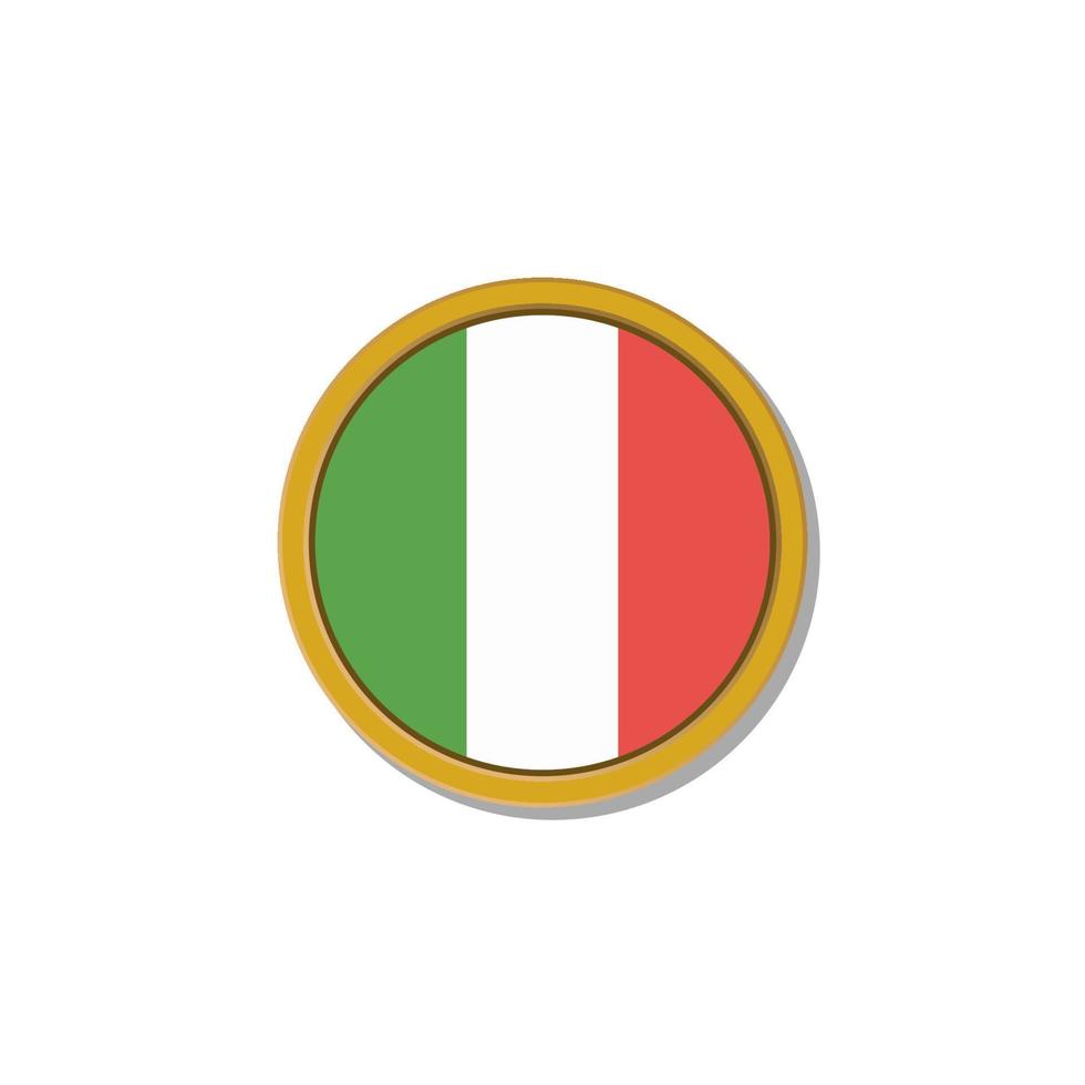 Illustration of Italy flag Template vector