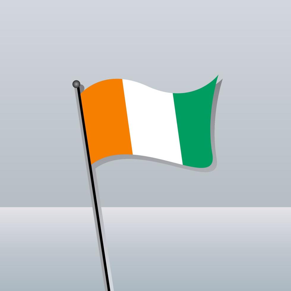 Illustration of Ivory Coast flag Template vector