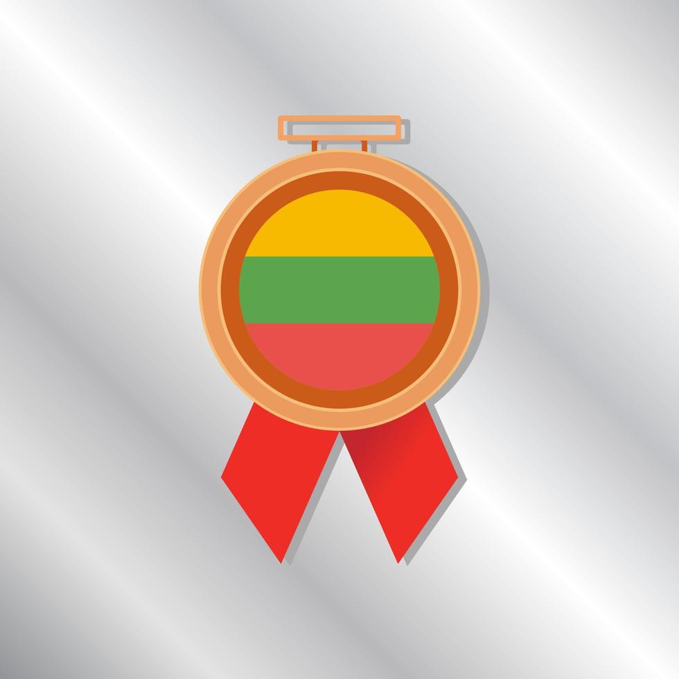 Illustration of Lithuania flag Template vector