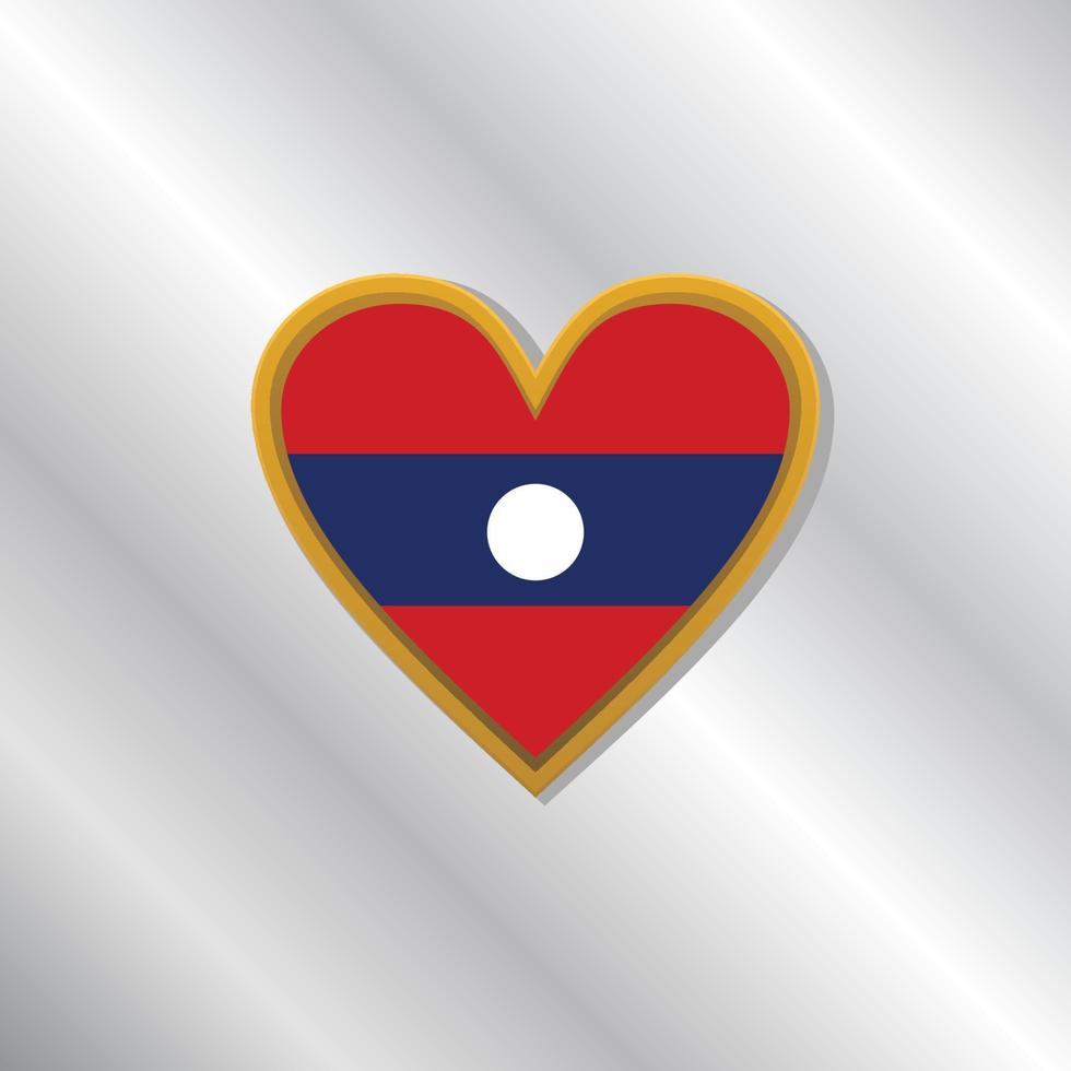 ilustración de la plantilla de la bandera de laos vector