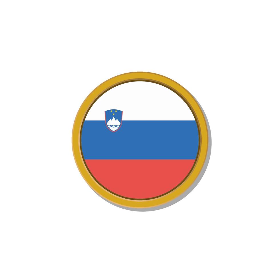Illustration of Slovenia flag Template vector