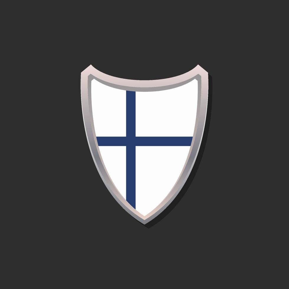 Illustration of Finland flag Template vector