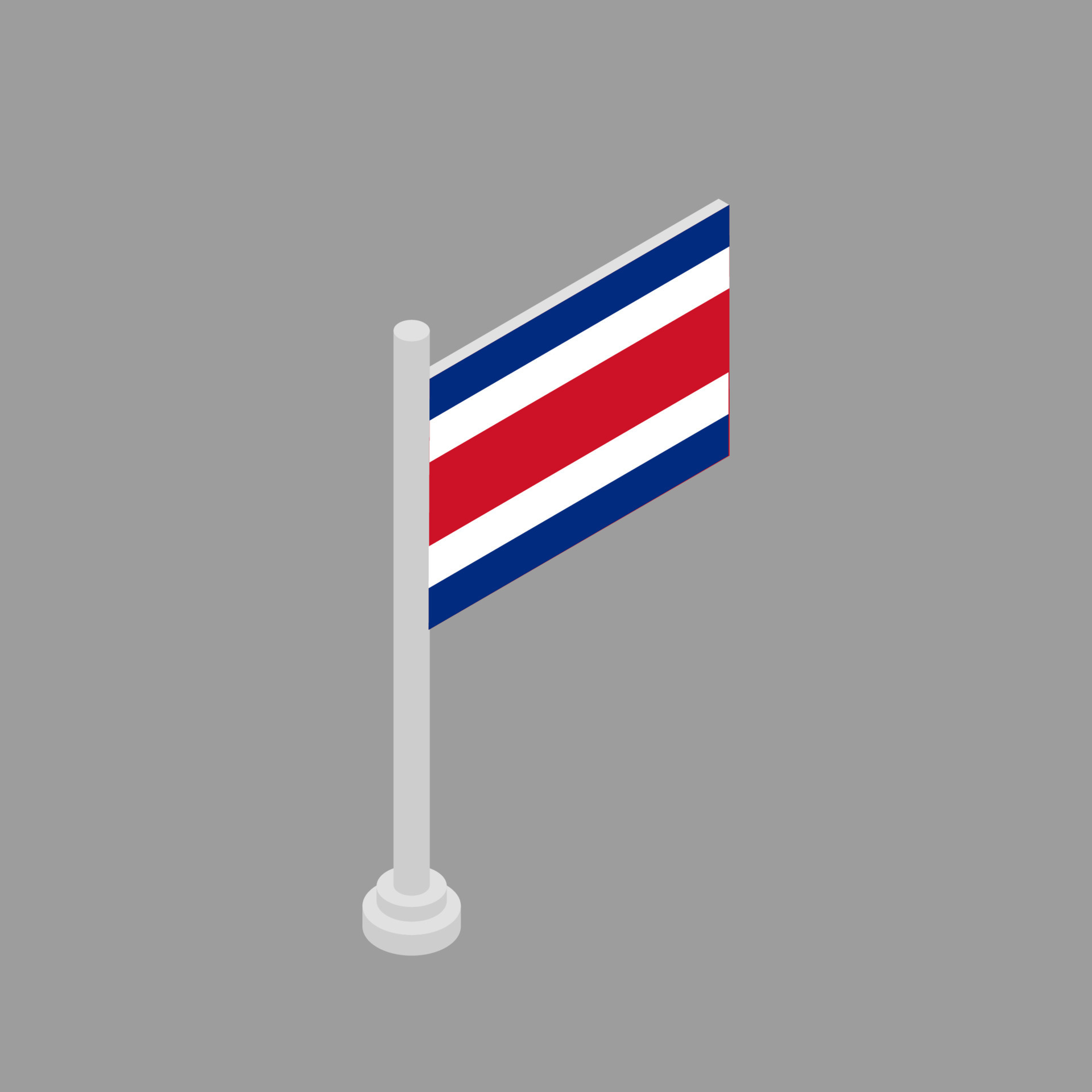 Illustration of Costa Rica flag Template 13349607 Vector Art at Vecteezy