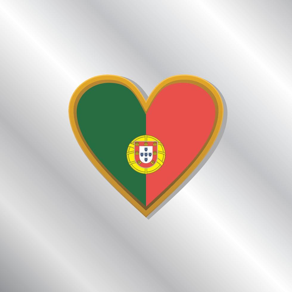 ilustración de plantilla de bandera de portugal vector