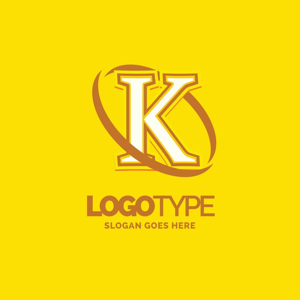 K Logo Template vector