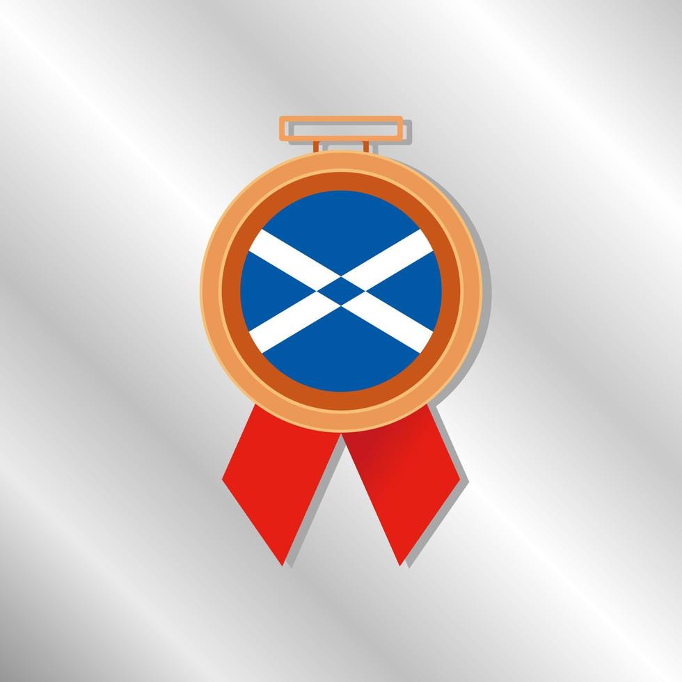 ilustración de plantilla de bandera de escocia vector