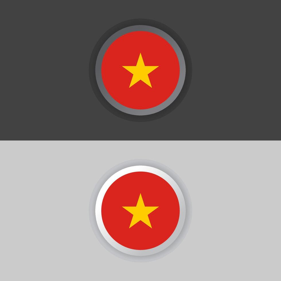 Illustration of Vietnam flag Template vector