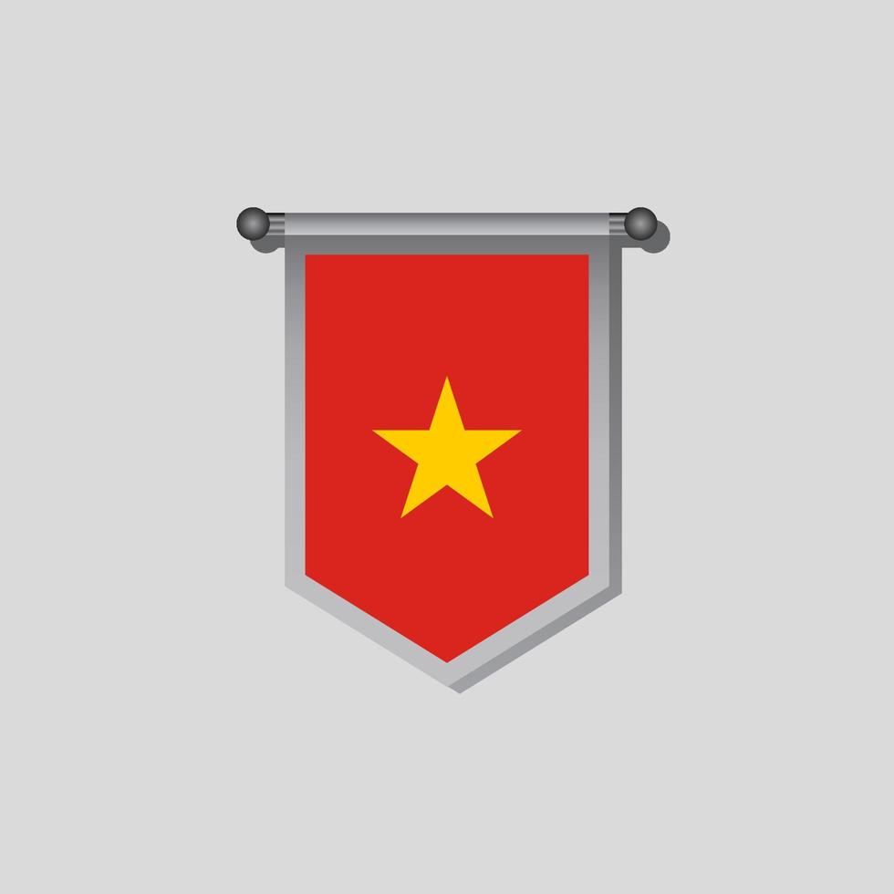 Illustration of Vietnam flag Template vector